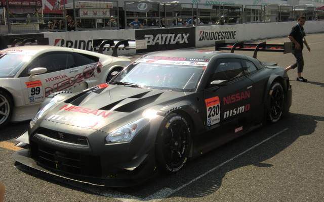 2013年8月、鈴鹿1000kmのレースウイークにお披露目された、2014年型GT500仕様GT-R。