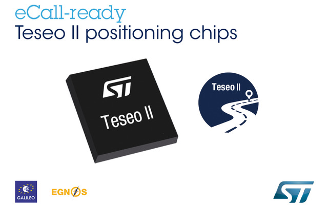 STマイクロエレクトロニクス、1チップ衛星測位用IC「Teseo II」