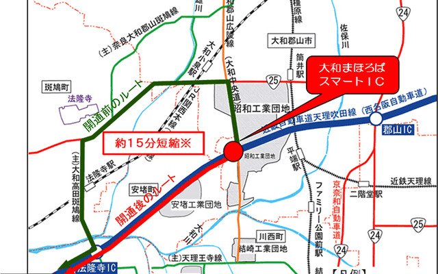 西名阪自動車道 大和まほろばスマートIC