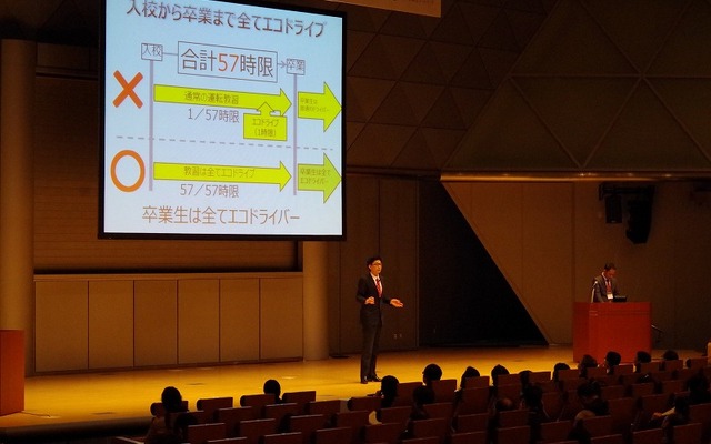 ファインモータースクール、発表の様子
