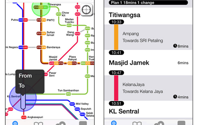 NAVITIME Transit - Kuara Lumpur Malaysia