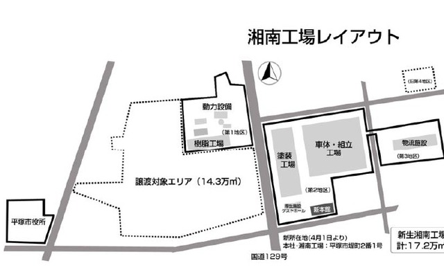 日産車体、湘南地区の再編が完了