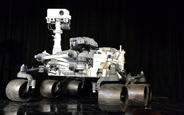 火星ローバー「キュリオシティ」NASA製作モデルも登場（写真はNHK製作の模型）