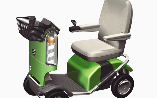 【福祉機器展05】スズキ、新型電動車いすを開発