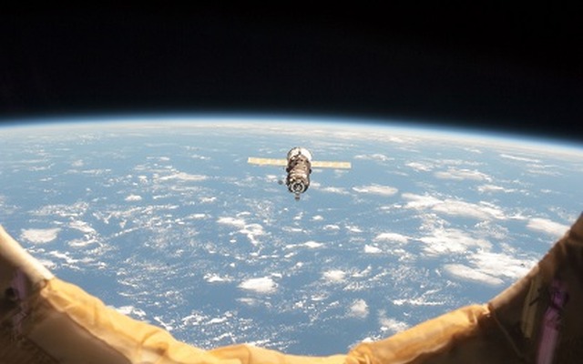ISSから離脱した54P（出典：JAXA／NASA）