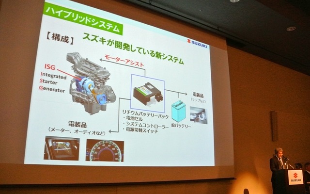 スズキ 12Vのマイルドハイブリッドと、欧州勢の48Vの関係