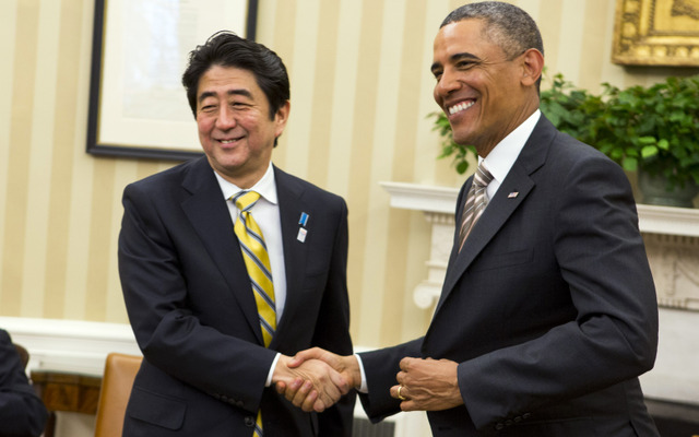 安倍晋三首相とバラク・オバマ大統領（2013年2月ワシントンDC）