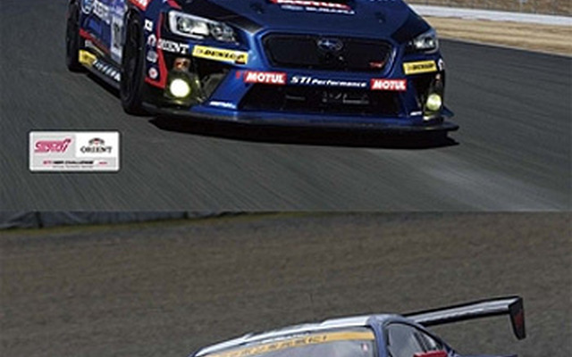 SUBARU WRX STIとSUBARU BRZ GT300 2014年モデル