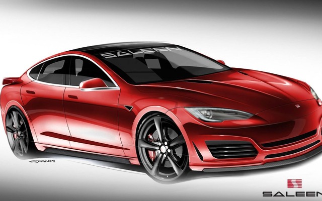 サリーン・テスラ モデルSの予告スケッチ