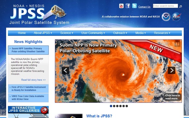 次世代極軌道気象衛星システム「JPSS」公式サイト