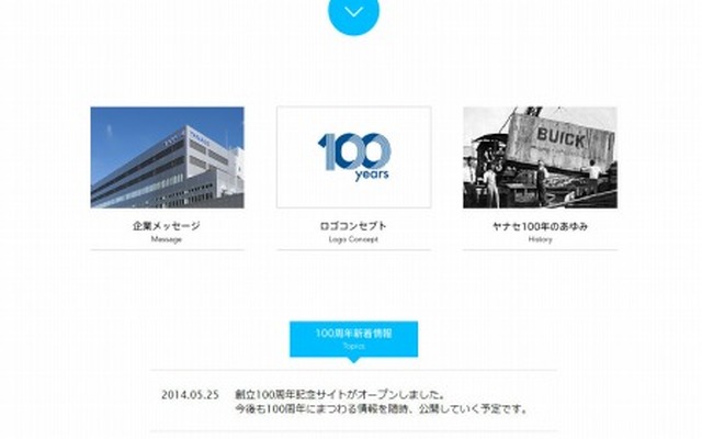 ヤナセ・創立100周年記念サイト