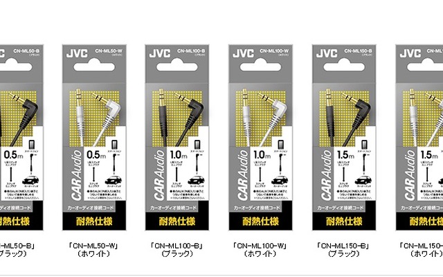 JVCケンウッド、カーオーディオ接続コード｢CN-ML50/ML100/ML150｣ を発売