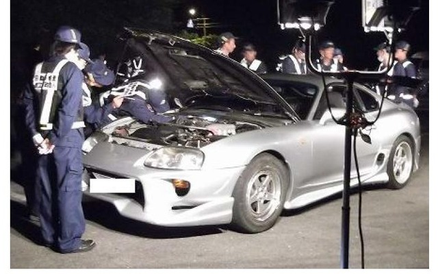 深夜街頭検査の例