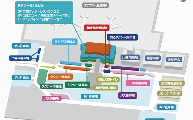 富士山静岡空港ターミナル図