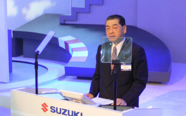 【東京モーターショー05】「我が社は現実路線」スズキの津田社長
