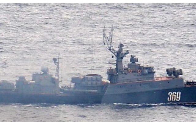 防衛省統合幕僚監部、ロシアのミサイル駆逐艦などを相次いで確認