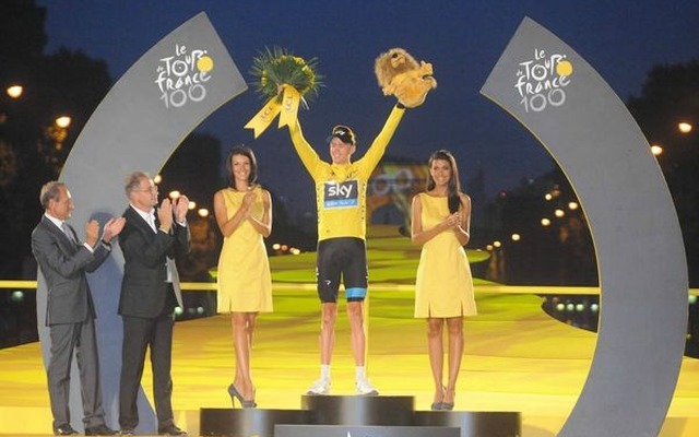 第100回ツール・ド・フランスはスカイのクリストファー・フルーム（英国）が初の総合優勝を達成した