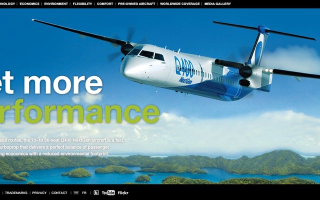 Q400 NextGen公式ウェブサイト