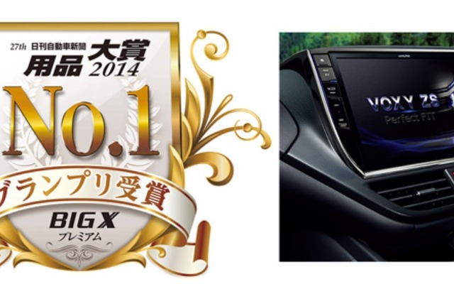 アルパイン、ビッグXプレミアムが用品大賞2014グランプリを受賞