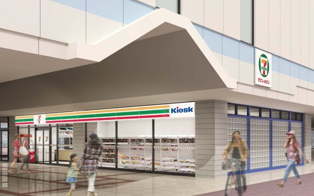 JR四国とセブン-イレブンはこのほど業務提携契約を締結。8月6日に提携店舗「セブン-イレブン Kiosk」の1号店が宇多津駅にオープンする。