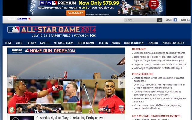 MLBオールスターゲーム公式ウェブサイト