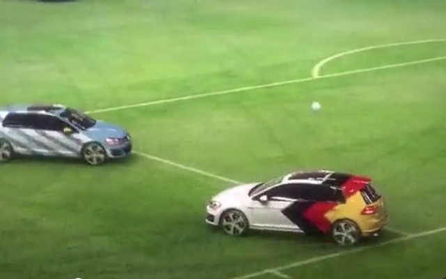 サッカーW杯のドイツ優勝を祝福するフォルクスワーゲンの映像