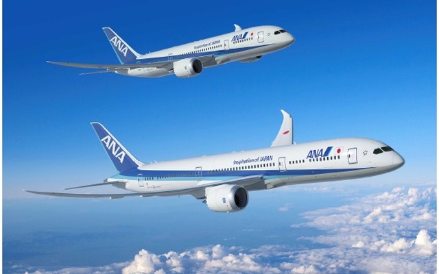 ANA、787-9型機を日本で初めて受領