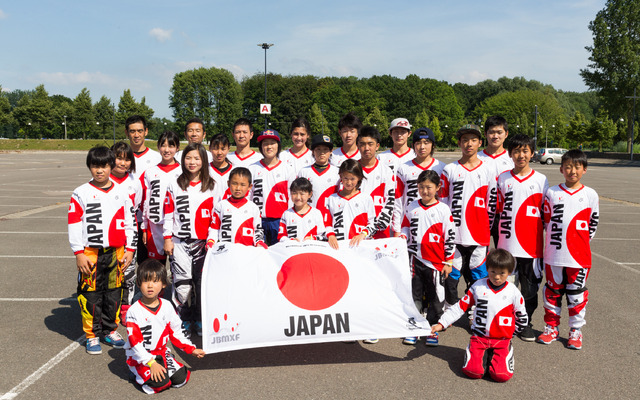 2014年のBMX世界選手権でチャレンジクラスに出場する日本選手団