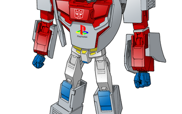 Optimus Prime Featuring Original PlayStation