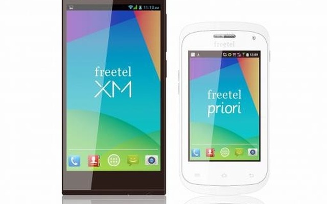 「freetel Priori」（左）と「freetel LTE XM」
