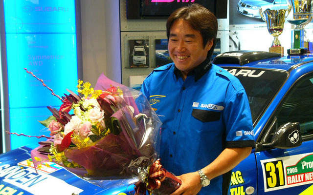 【PCWRC】最初に無線で話したのは娘でした---新井選手凱旋