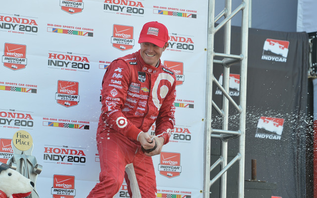 前年王者のディクソン、待望の今季初勝利。写真：INDYCAR