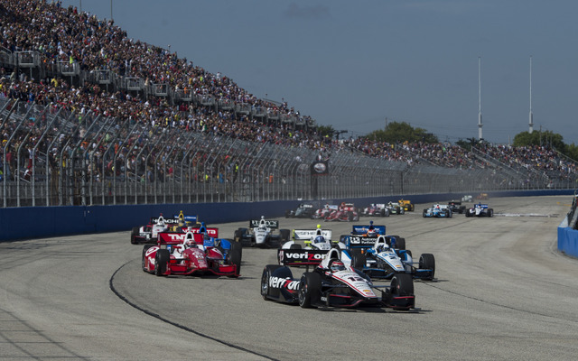 ポール発進からレースをほぼ完全に支配した#12 ウィル・パワー。写真：INDYCAR