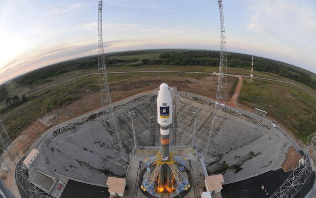 2013年にガリレオ測位衛星を打ち上げた際のソユーズロケット