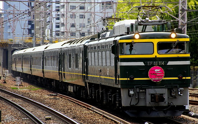 大阪～札幌間の臨時寝台特急『トワイライトエクスプレス』。上りは11月と2015年1月の一部の日に限り、所要時間が24時間超になる。