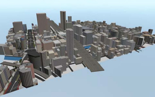 3D 都市モデルデータのイメージ