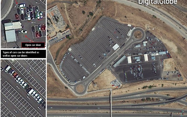 2014年8月19日 スペイン・マドリッド上空で撮影されたハイレゾ光学地球観測衛星WorldView-3の初画像