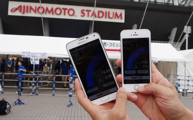 「a-nation stadium fes.」会場にてNTTドコモのエリア強化対策を調査した