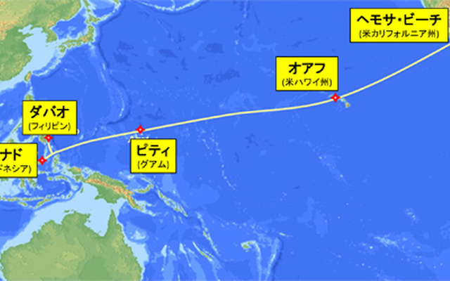 光海底ケーブル「SEA-US」敷設マップ
