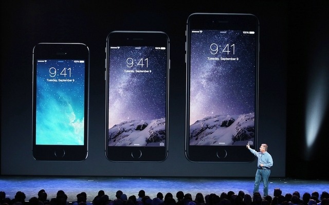 左から iPhone 5s、6、6 Plus　(c) Getty Images