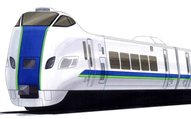 開発の中止が決まったキハ285系特急形気動車のイメージ。まもなく完成する試作車3両は検測車として活用することなどを検討していくという。