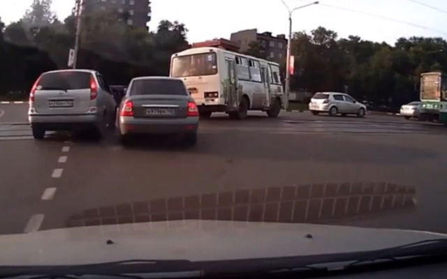 ロシアで起きた交通トラブル