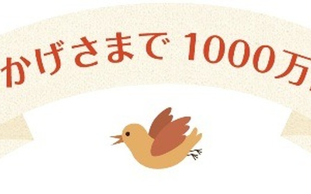 ことりっぷ・1000万部記念ロゴ