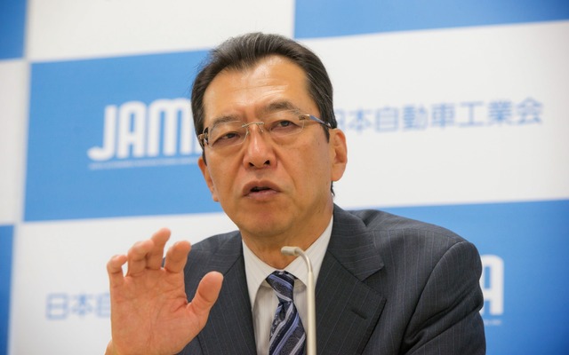 日本自動車工業会の池史彦会長（ホンダ会長）