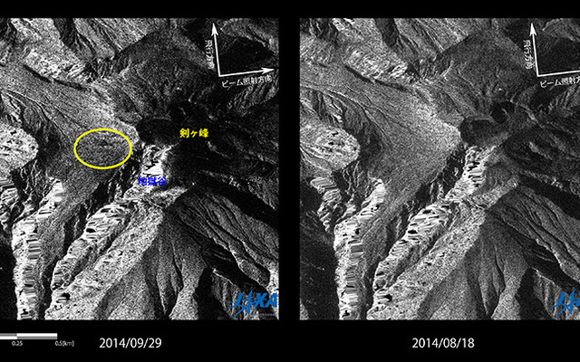 JAXA、陸域観測技術衛星2号「だいち2号」（ALOS-2）で9月27日に噴火した御嶽山を緊急観測