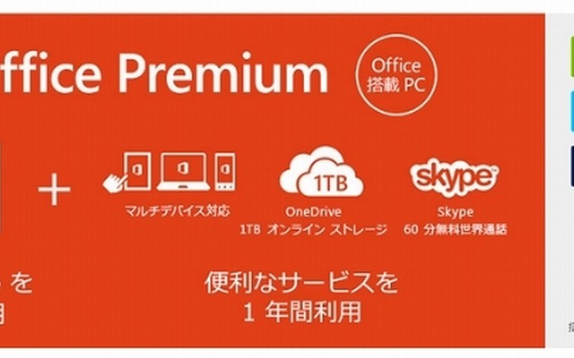 「Office Premium プラス Office 365サービス」イメージ