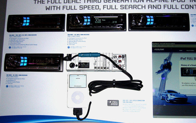 【CES 06】iPodインターフェイス内蔵で高速アクセス…アルパイン