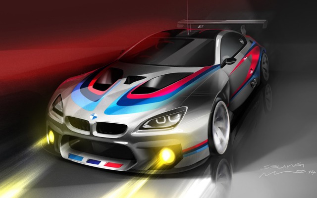 BMW M6 GT3 の予告スケッチ