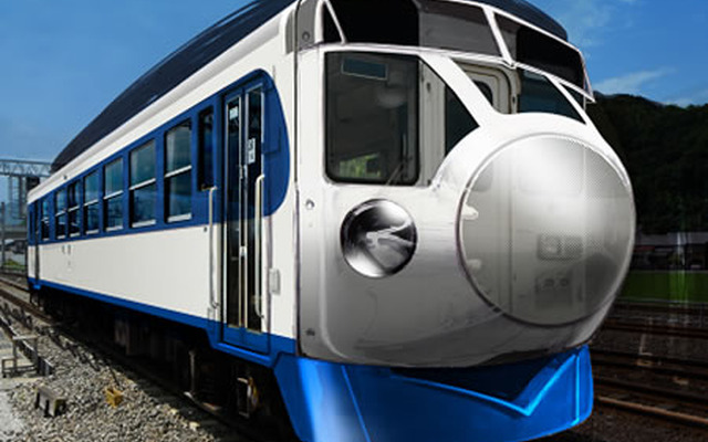 10月18日に運転される『なかよし3兄弟、はじめての遠足号』の一角をなす「鉄道ホビートレイン」。0系新幹線車両を模した外観が特徴だ。