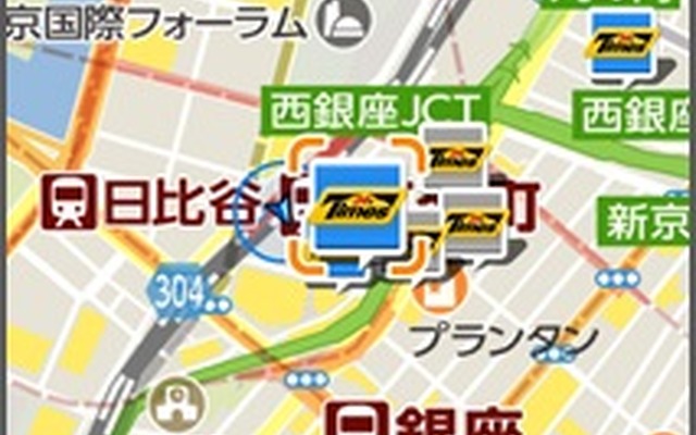 1地図画面より駐車場を選択して詳細画面へ